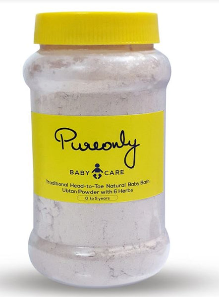 Step by Step Process : Bathing your baby with PureOnly Traditional Ubtan Powder